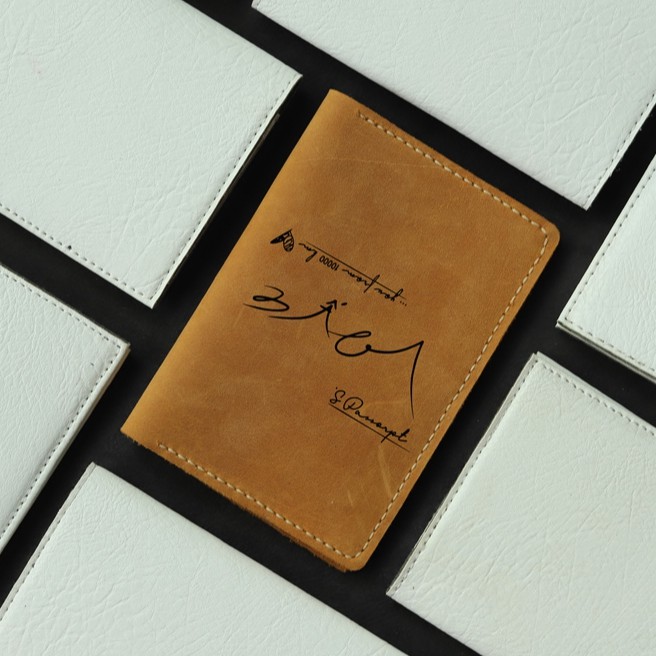 Ví đựng hộ chiếu passport cover da thật handmade