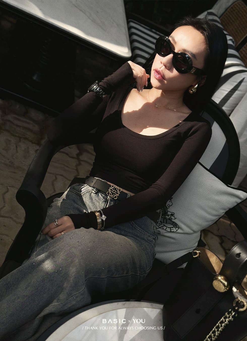 Áo thun tay dài BASIC UMI TOP