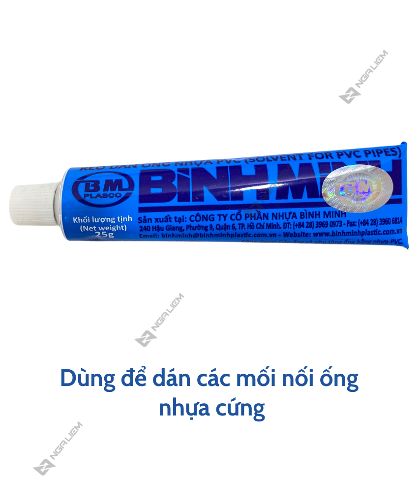 Keo Dán Ống Nhựa PVC BÌNH MINH (25gr, 50gr,100gr)