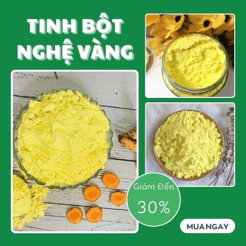 Tinh bột nghệ vàng nguyên chất 500g - Hàng công ty chất lượng cao