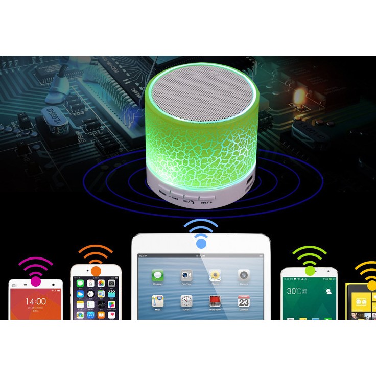 Loa Bluetooth Đa Năng A9 Có Đèn Led Nháy Theo Nhạc
