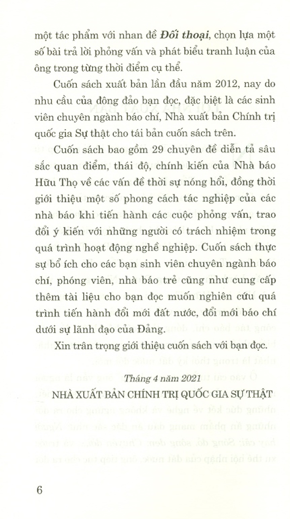 Sách-Đối Thoại