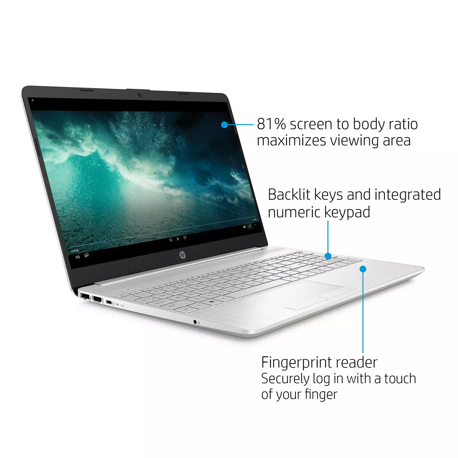 HP 15.6" Full HD (1920 x 1080) Laptop - AMD Ryzen 5