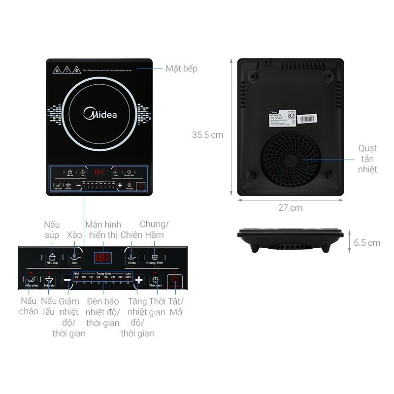 Bếp Từ Midea MIB1920DG