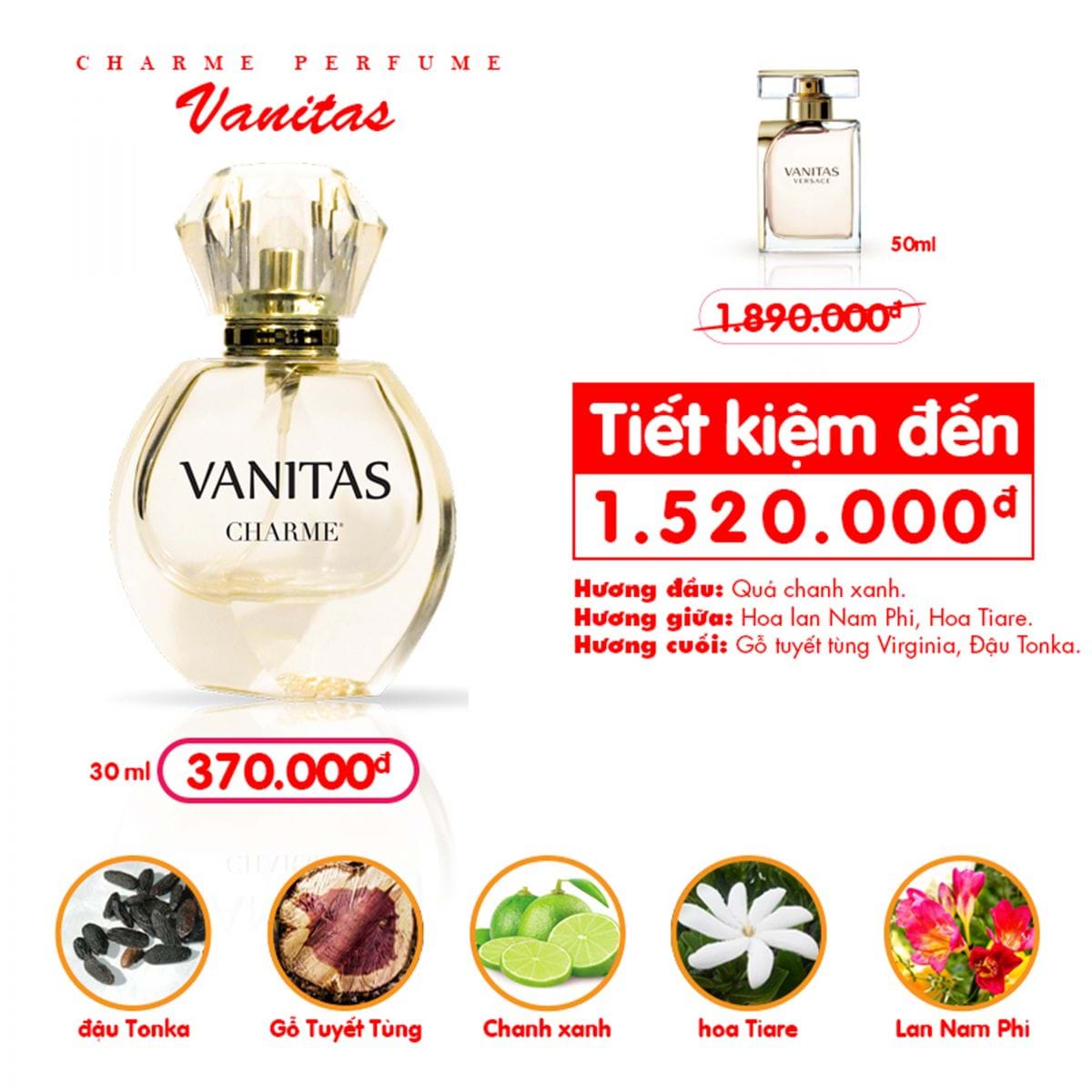 [HCM]nước hoa nữ vanitas 30ml