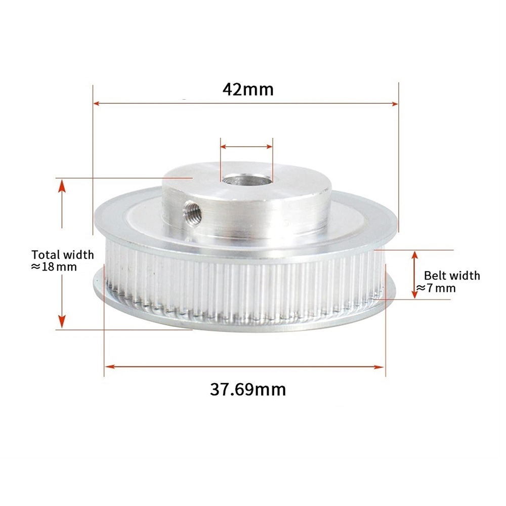 Puly Dây đai GT2 16 răng, 20 răng, 40 răng, 48 răng, 60 răng, 80 răng (Bánh răng Pulley Puli Buly Buli Bánh đai)