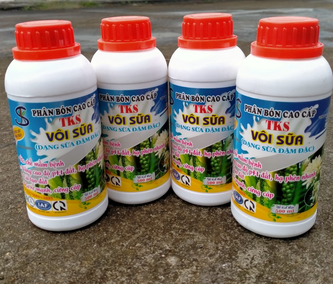 VÔI SỮA - Hạ Phèn, Ổn Định pH Đất, Diệt Mầm Bệnh- Chai 500ml