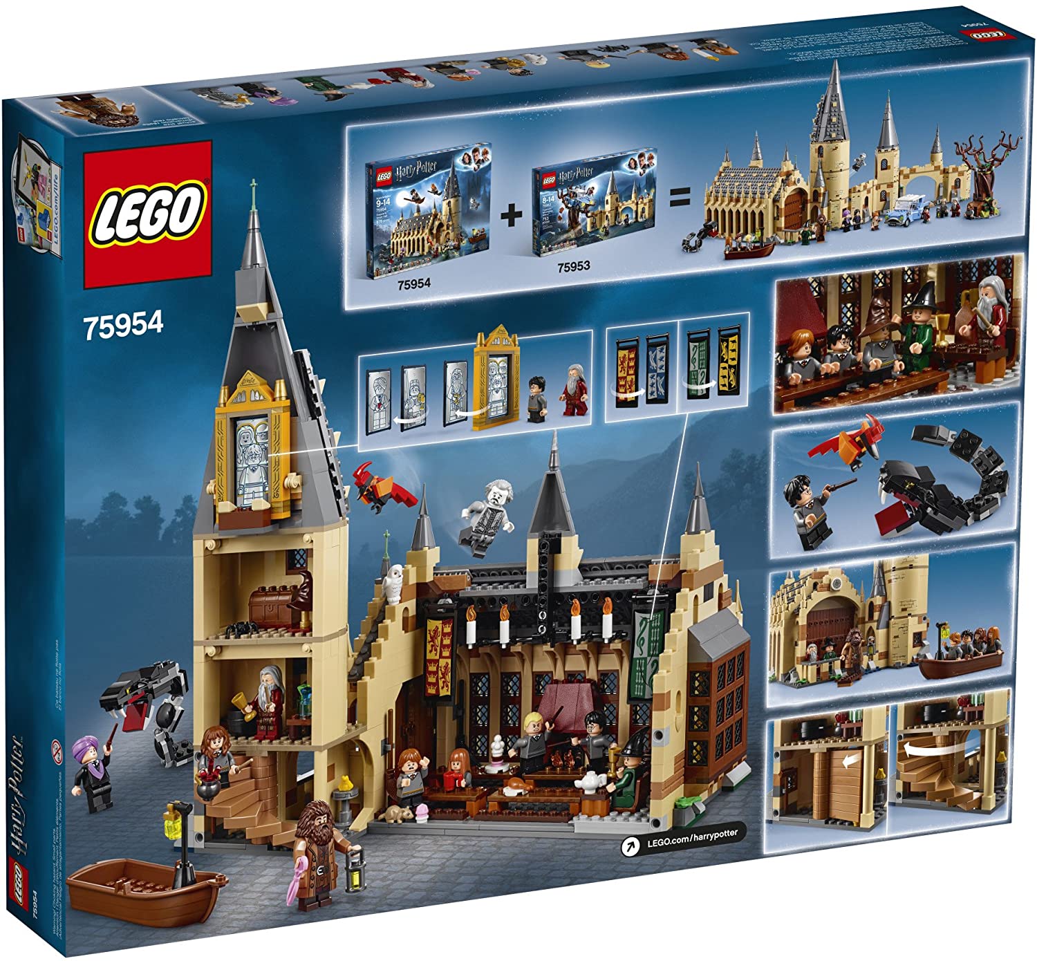 [HAPPY BRICKS] - LEGO  HARRY POTTER - 75954 – HỘI TRƯỜNG LỚN Ở HOGWARTS – HOGWARTS GREAT HALL
