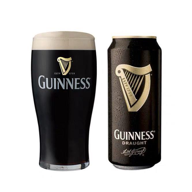 Guinness craft beer glass transparent European-style home bar craft dark beer special creative wine glass cup mug glass