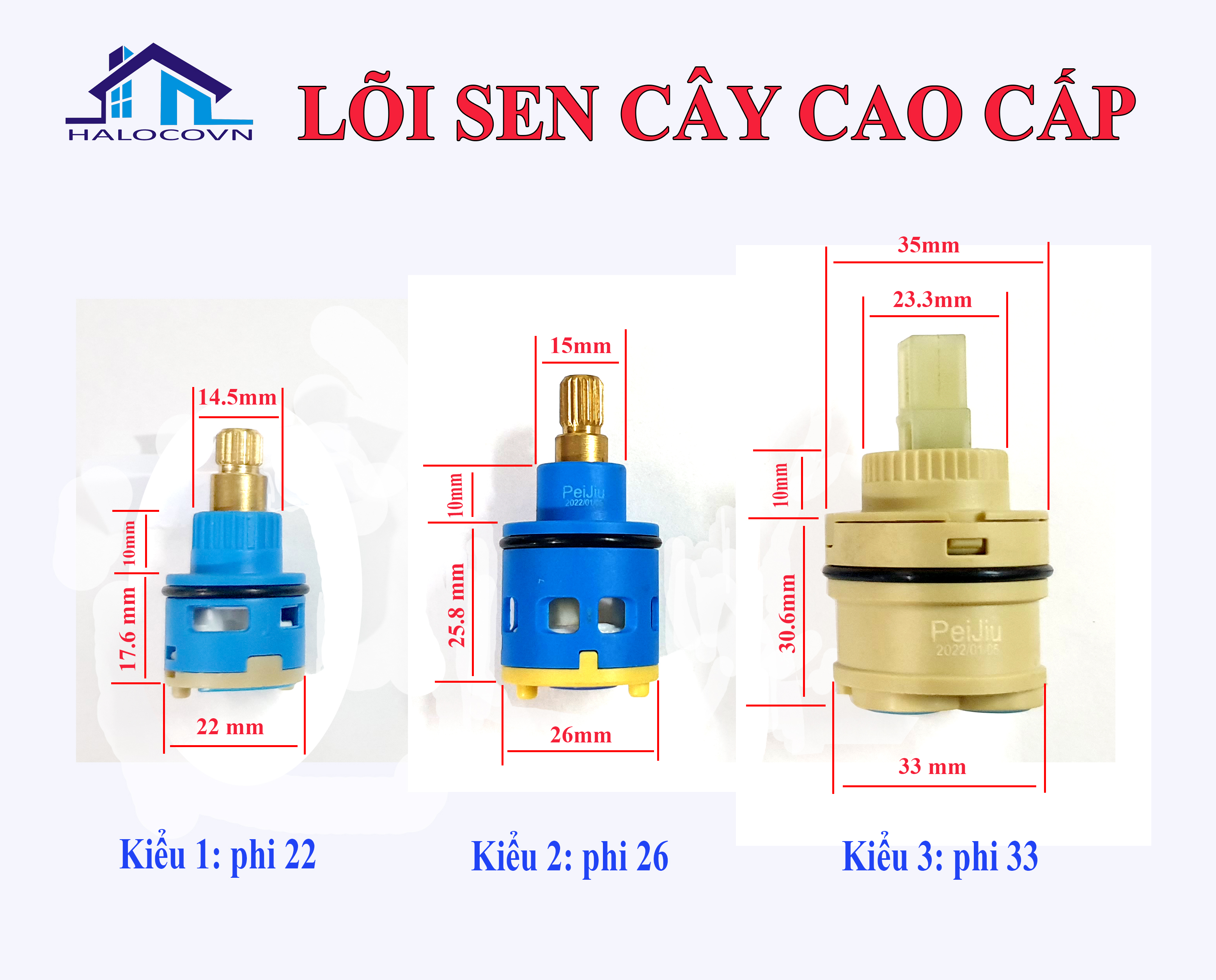 Lõi sen cây cao cấp HÀNG XỊN các loại