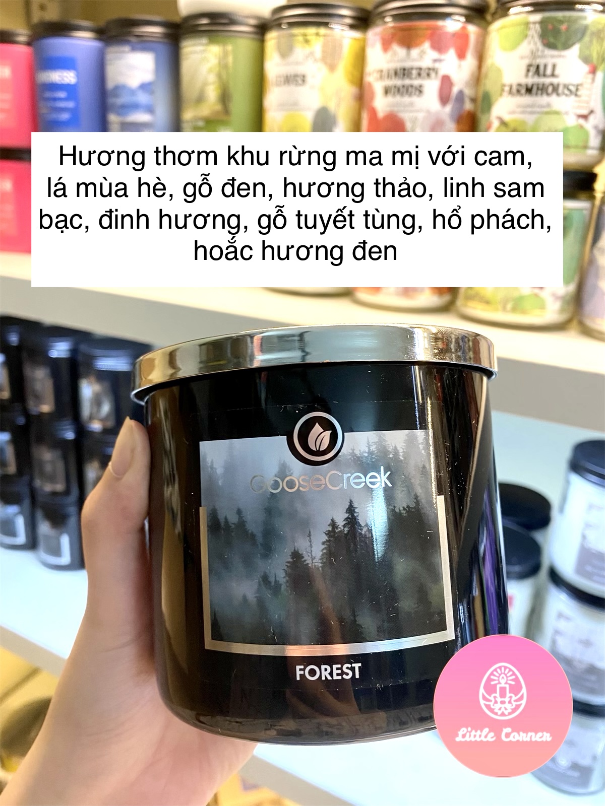Nến thơm 3 bấc GOOSE CREEK (411g)