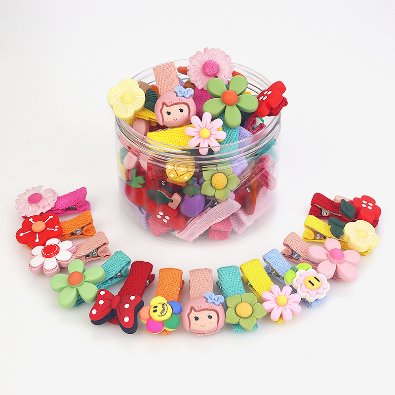 Set 10-20 Kẹp Tóc Nhiều Hình Đáng Yêu Cho Bé Gái