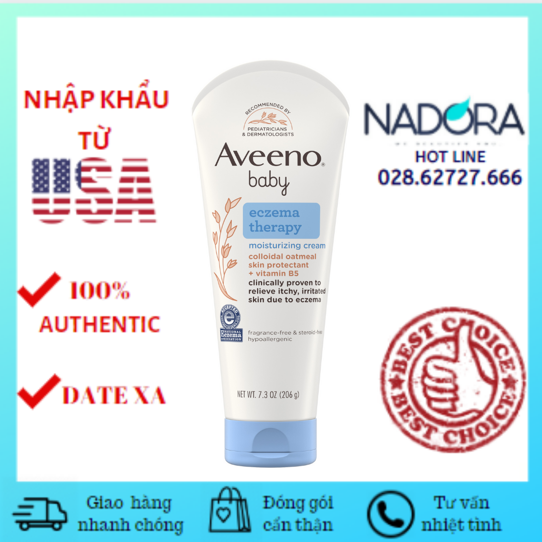 [HCM]Kem Dành Cho Da Chàm Aveeno Baby Eczema Therapy (206g)