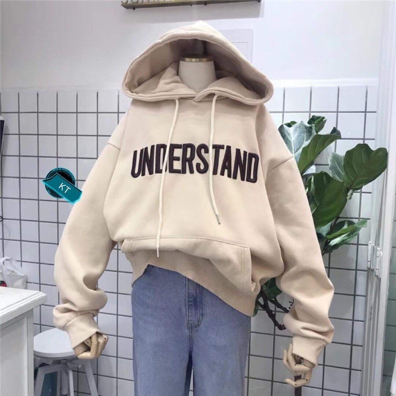 [FREESHIP] Áo hoodie nỉ bông mũ túi bụng in chữ đơn giản Understand, cam kết sản phẩm đúng mô tả, chất lượng đảm bảo