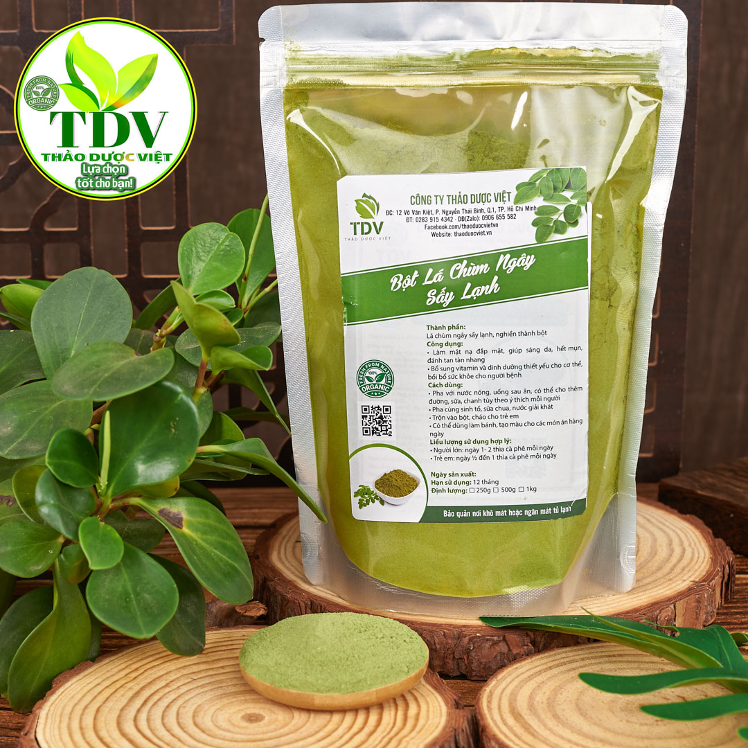 500g Bột chùm ngây làm mặt nạ sáng da