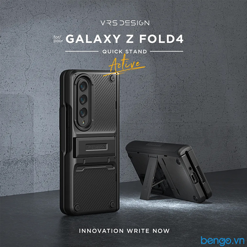 Ốp Lưng Samsung Galaxy Z Fold 4 5G VRS Design QuickStand Active