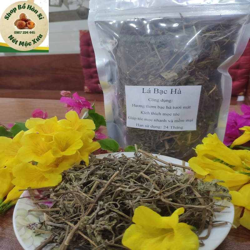 Lá Bạc Hà Gội Đầu 100g