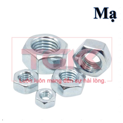 Đai ốc thép mạ điện phân (M3-M12) (Túi 10)