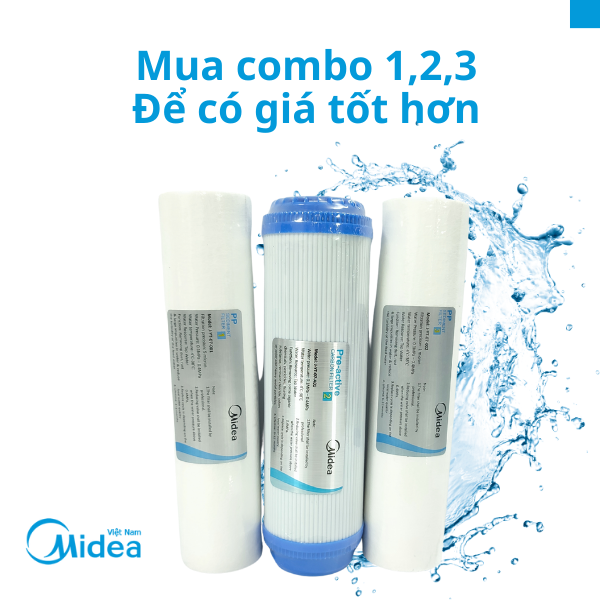 Lõi số 1 Midea, 5 micron, loại bỏ bùn đất