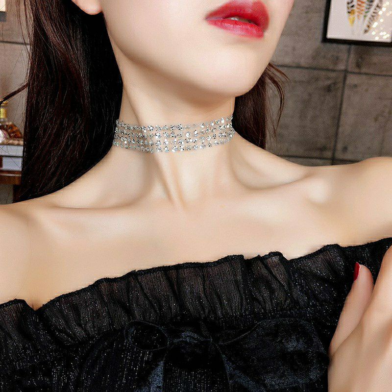 [HCM]Vòng cổ choker đính sequin lấp lánh