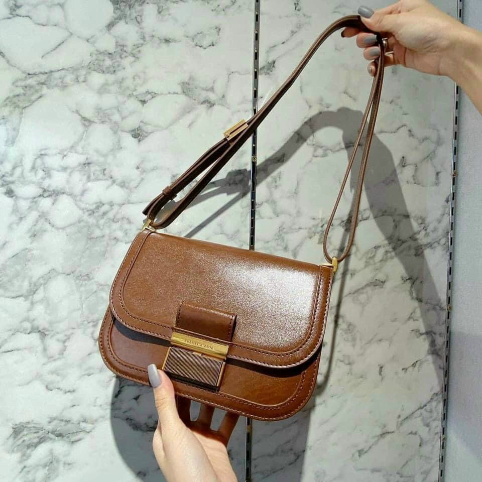 Túi Da Charlot CNK 7 Màu Siêu Cao Cấp Size 22cm (Authentic Tuồn)