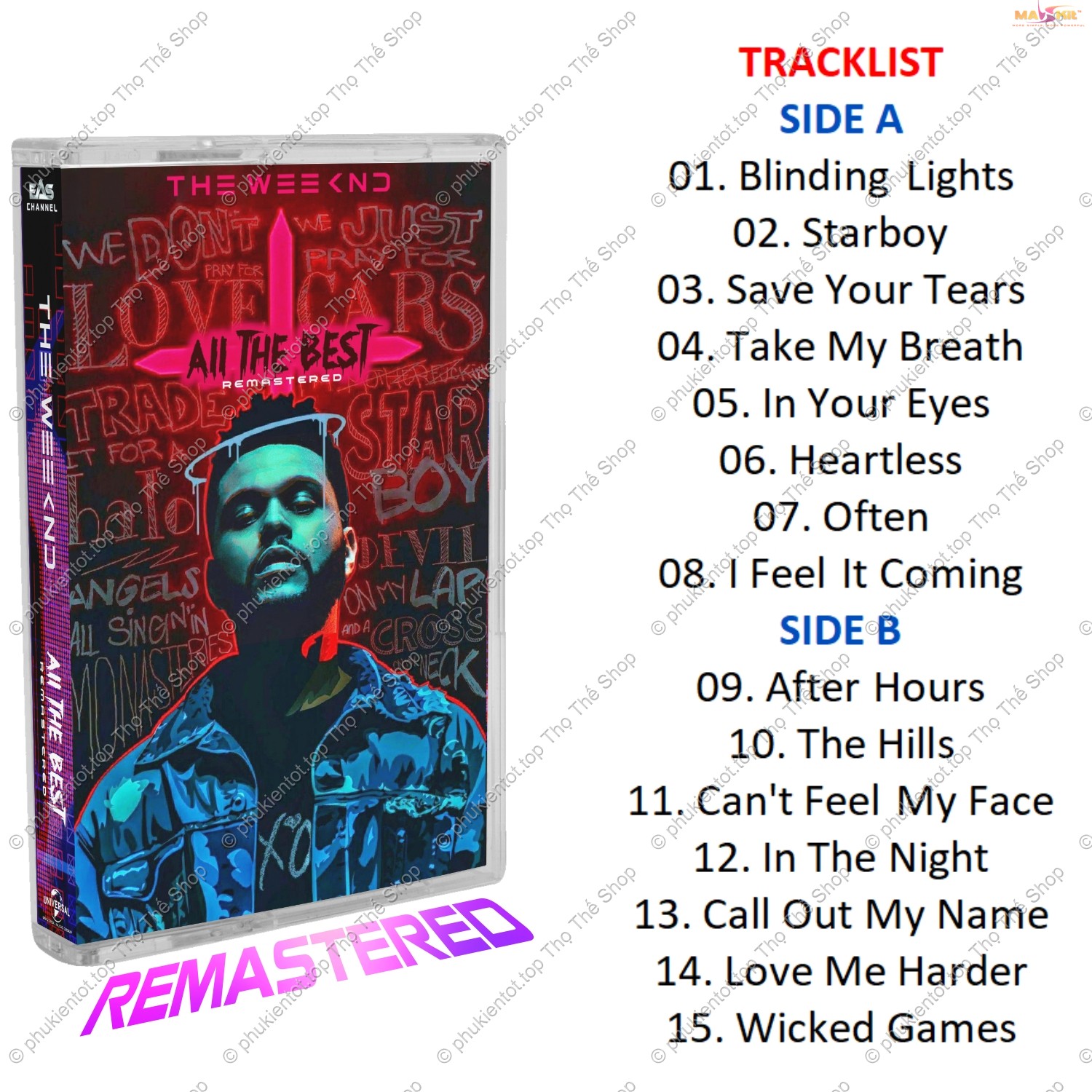 Băng cassette THE WEEKND - All The Best (Remastered) - EAS Records