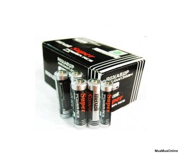 Pin Tiểu AAA (3A) Maxell Super 1.5V Hộp 8 Viên (Đen)