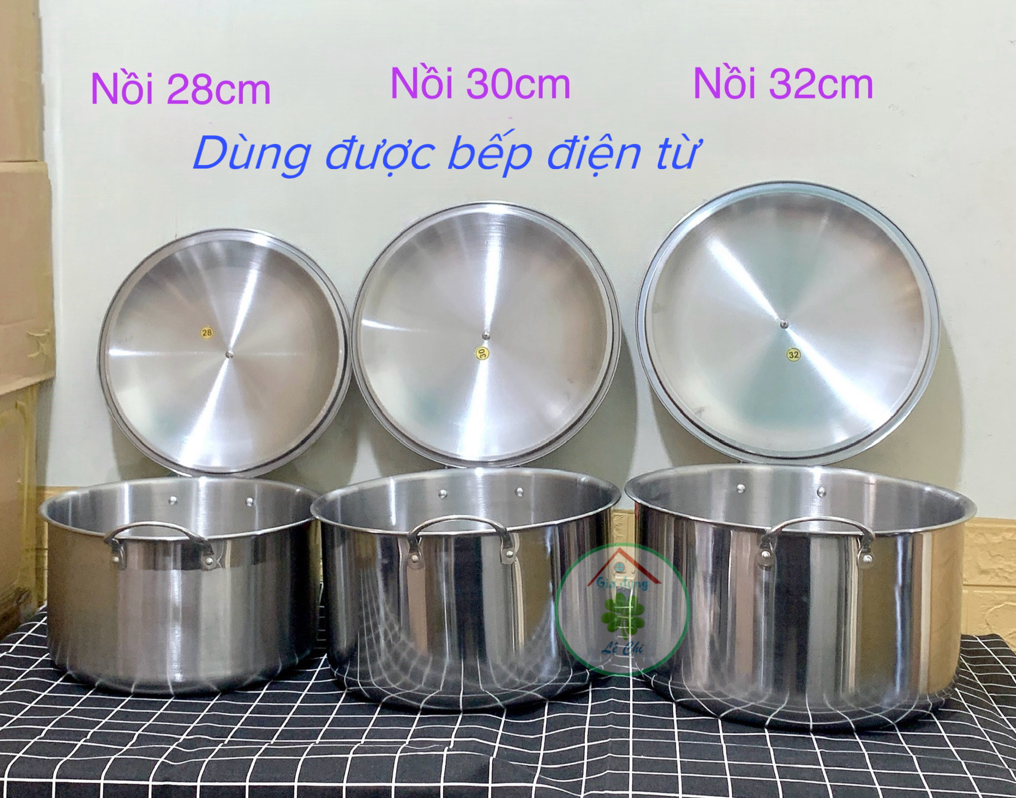 Nồi inox luộc gà (đường kính 24-26-28-30-32cm)