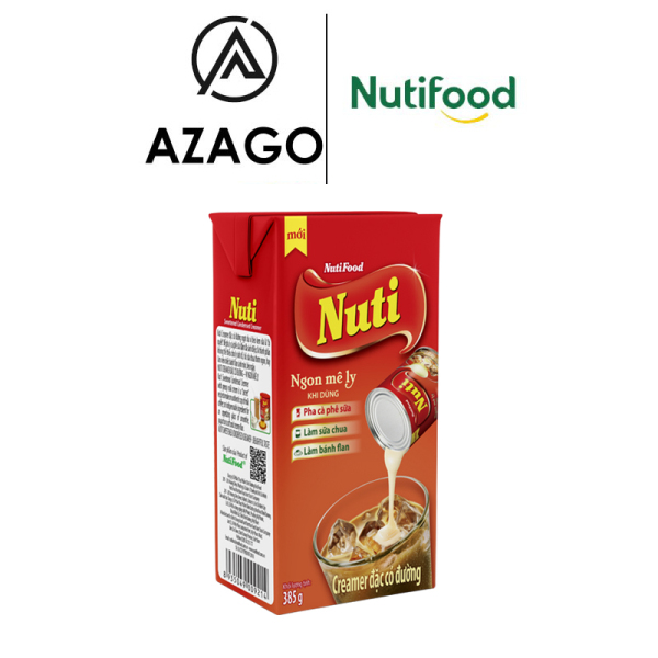 Creamer đặc có đường Nuti (Đỏ) Hộp 385g SDD01AZ - Thương Hiệu NUTIFOOD - AZAGO