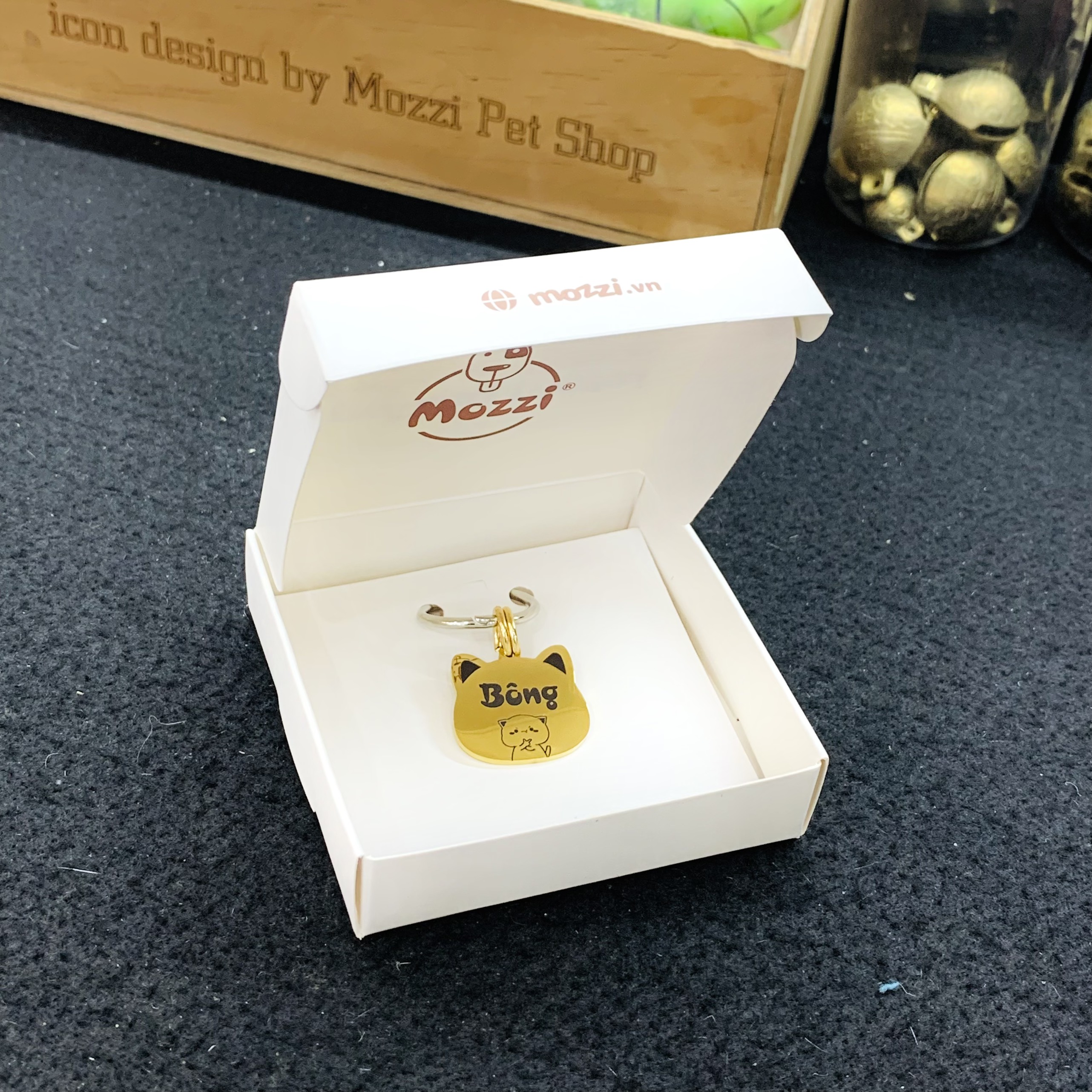 Hộp đựng thẻ tên thú cưng Pettag Mozzi