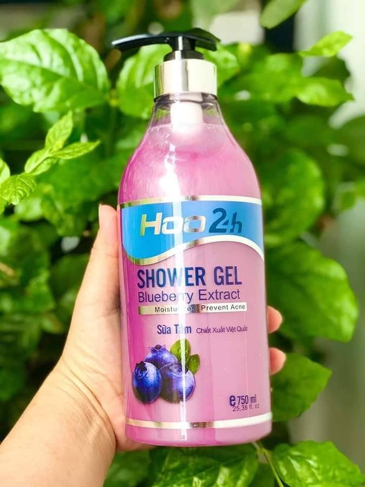 SỮA TẮM SHOWER GEL HOO24H ( CHIẾT XUẤT THẢO MỘC, DÂU TÂY, VIỆT QUẤT)