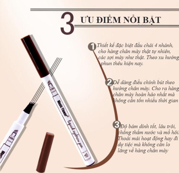 [HCM]Bút Chì Kẻ Mày Phẩy Sợi 4D