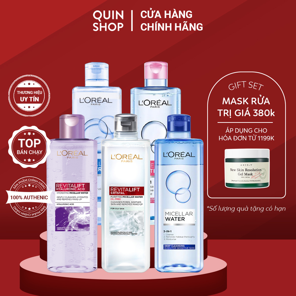 Nước Tẩy Trang Loreal Micellar Water 3 In 1