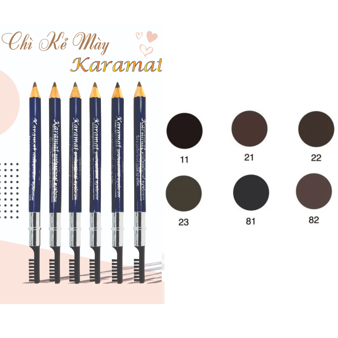 Bút Chì Kẻ Chân Mày Karamat Professional Eyeliner
