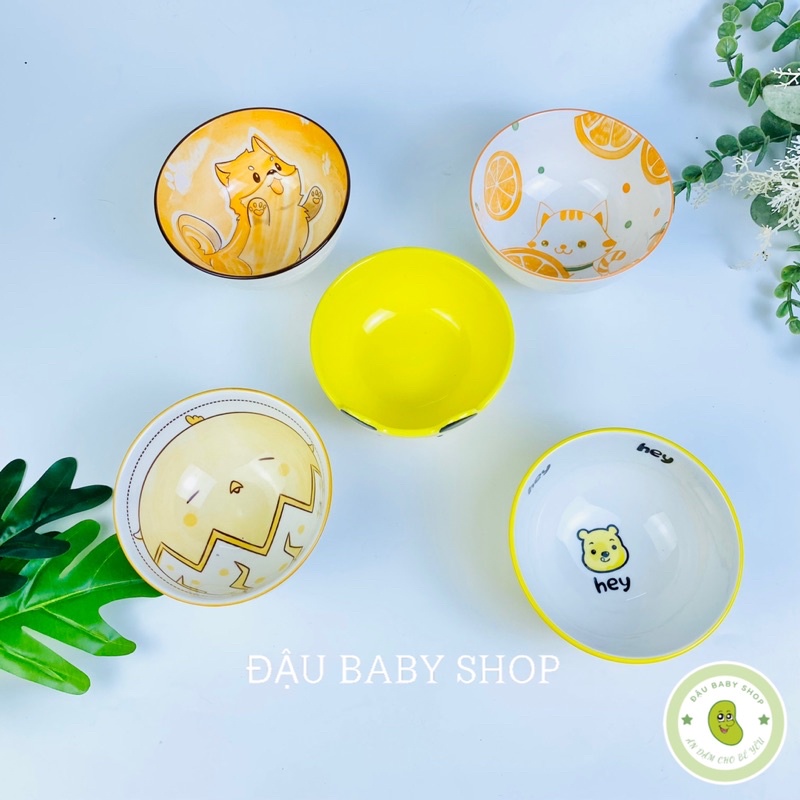 Bát ăn dặm gốm sứ, bát ăn dặm kiểu Nhật cho bé
