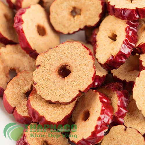 [Túi 500gram] Táo Đỏ Cắt Lát Sấy Khô - Chuyên Dùng Để Nấu Chè Dưỡng Nhan - Chè Thái - Hoặc Hầm Canh - Có Thể Sử Để Ăn Vặt - THAPHACO