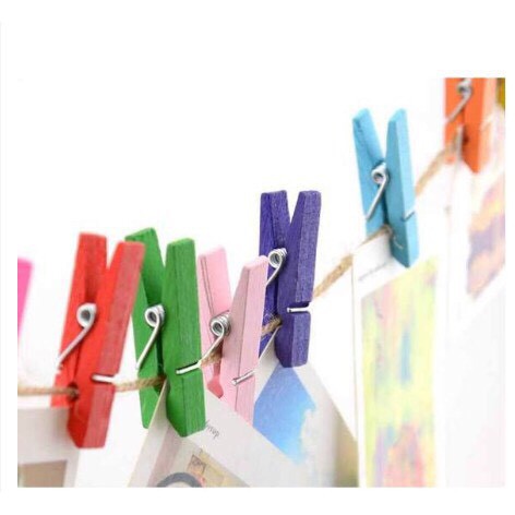 Set 10 kẹp gỗ nhiều màu