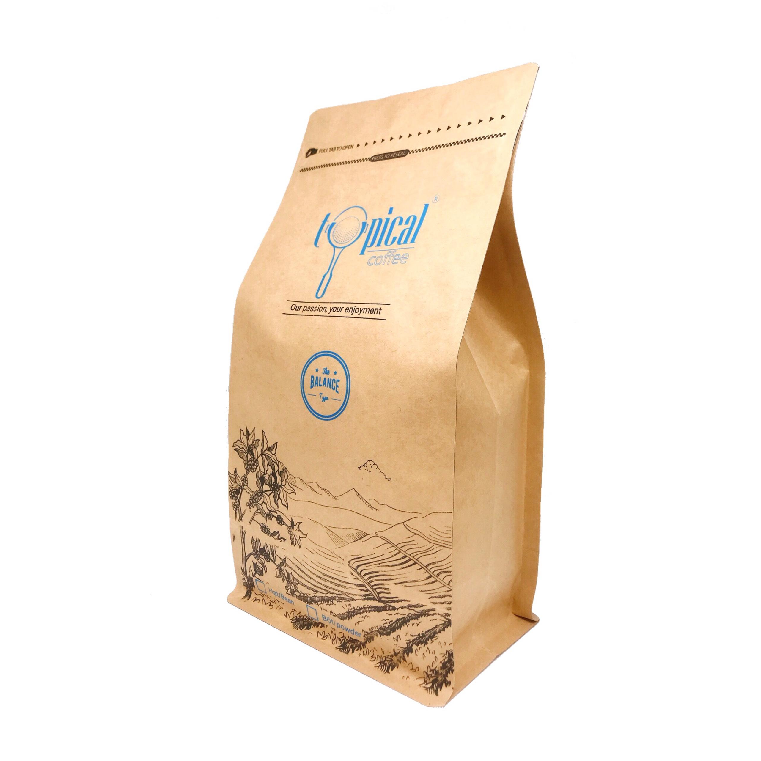 [HCM]Cà Phê Hạt Espresso -  Cafe Hạt Rang Mộc Nguyên Chất Balance 500g