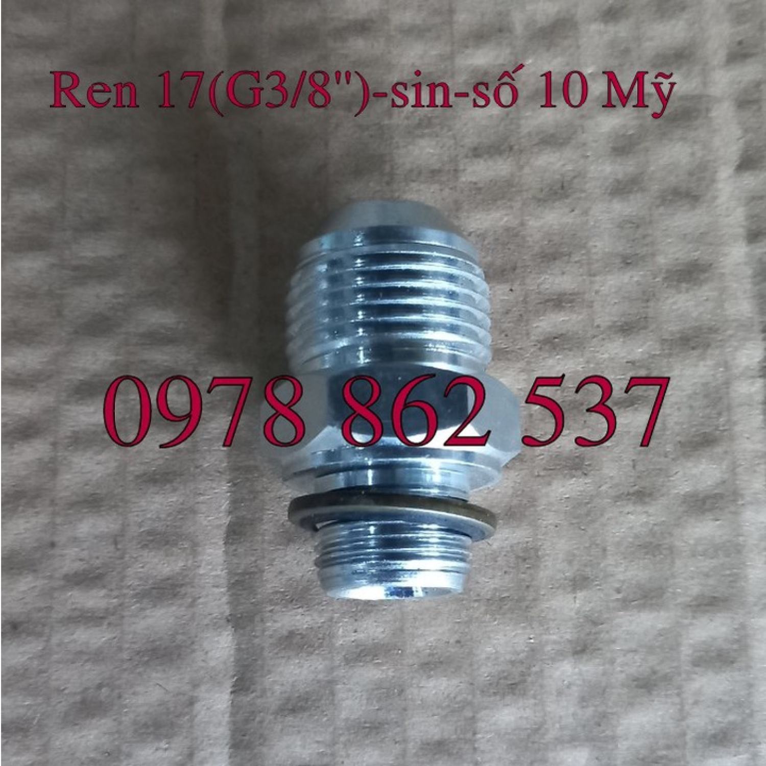Rắc co thuỷ lực Ren 17 G3/8''-số 10 Mỹ