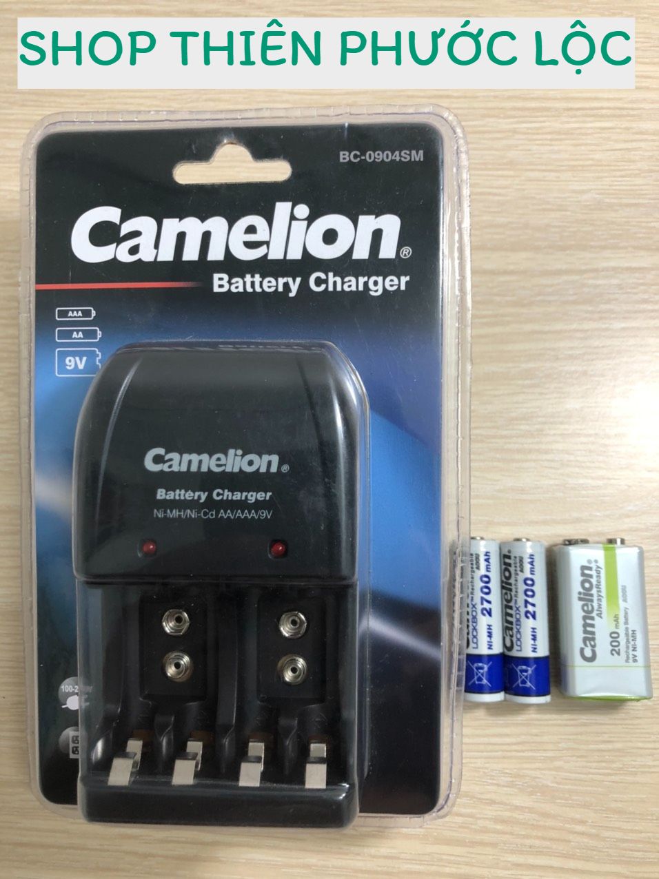 MÁY SẠC PIN CAMELION –BC.0904SM-ĐEN