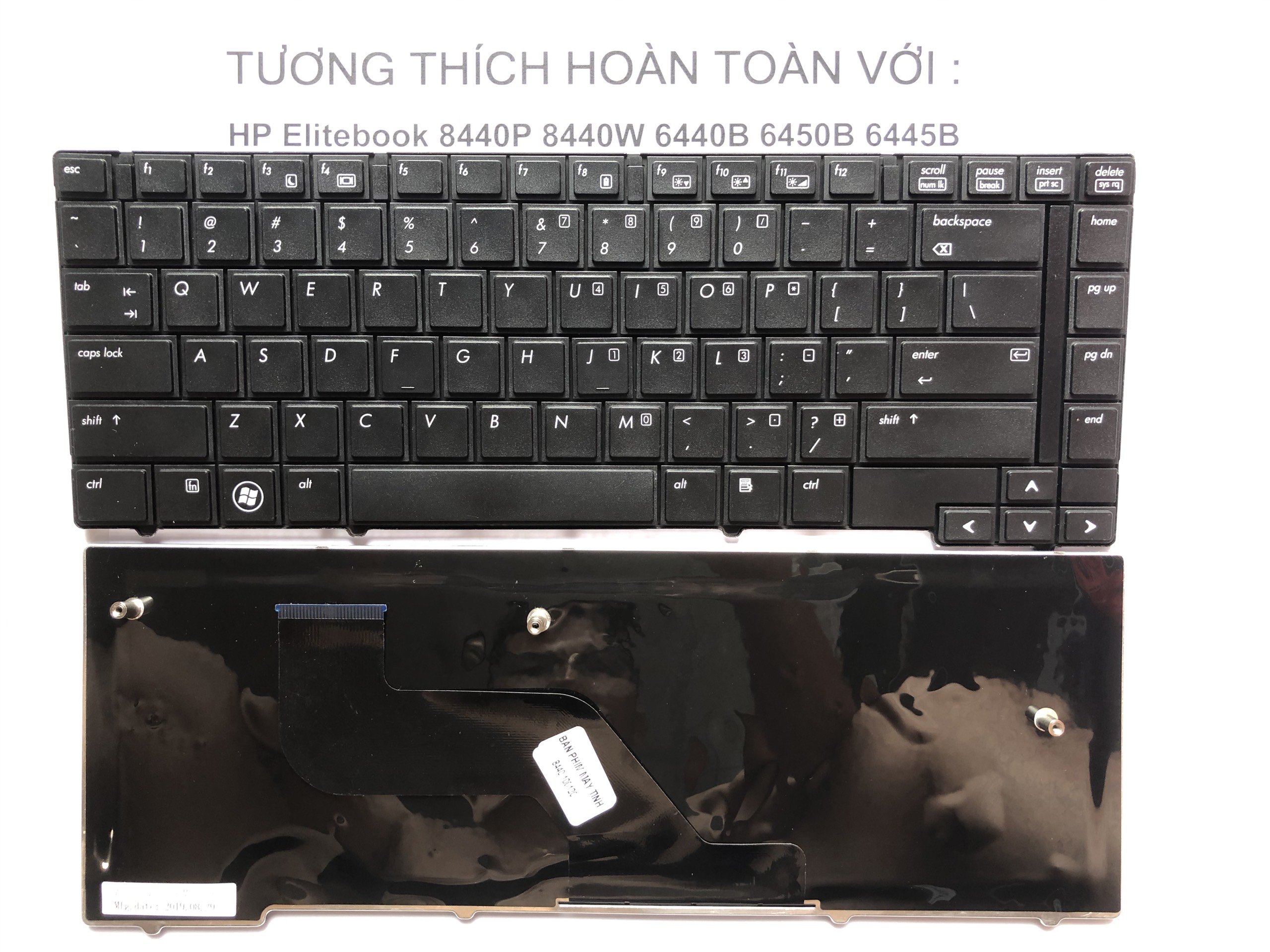 Bàn Phím Cho Laptop Hp Elitebook 8440P 8440W 6440B 6450B 6445B - Loại Không chuột -  Bảo Hành 12 Tháng Toàn Quốc