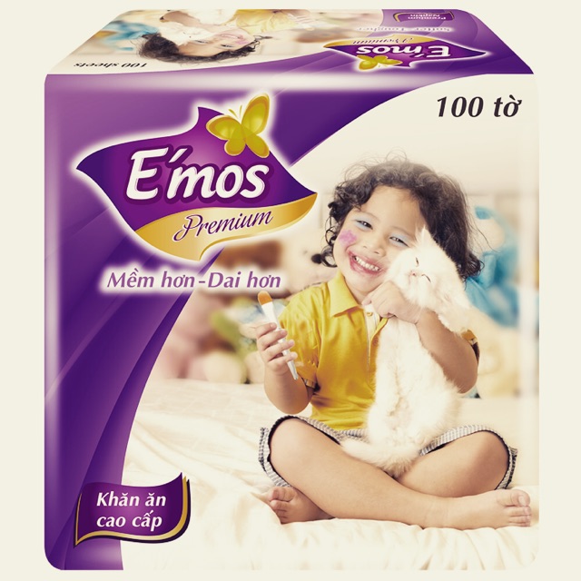 10 gói Emos vuông tím 330mm