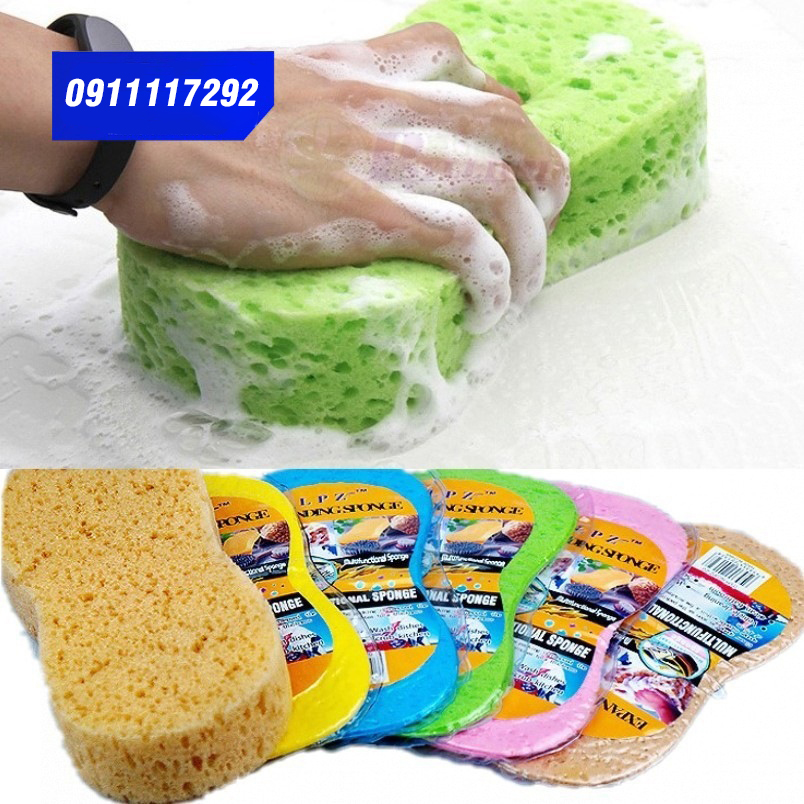 Miếng mút bọt biển tạo bọt lau rửa xe