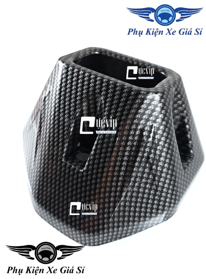 [HCM][Giá Siêu Rẻ] Combo 4 Món Carbon Bảo Vệ Vario/Click 2018 - 2019 (01 Che Pô 01 Che Pô E 01 Che Quạt Gió 01 Chụp Đích Pô) MS1367