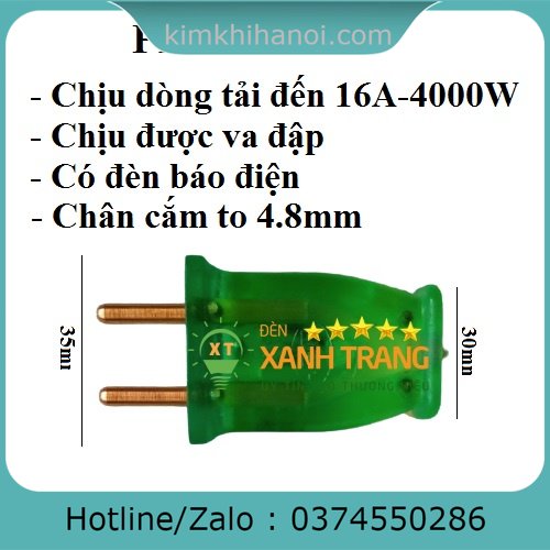 Ổ cắm điện cao su đúc, phích cắm đúc có đèn báo điện chống vỡ chống va đập siêu chịu tải đến 16a-4000w