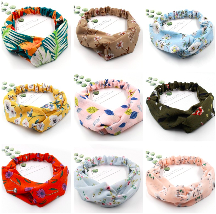 Băng đô Vải Cài tóc Turban Thời Trang M5