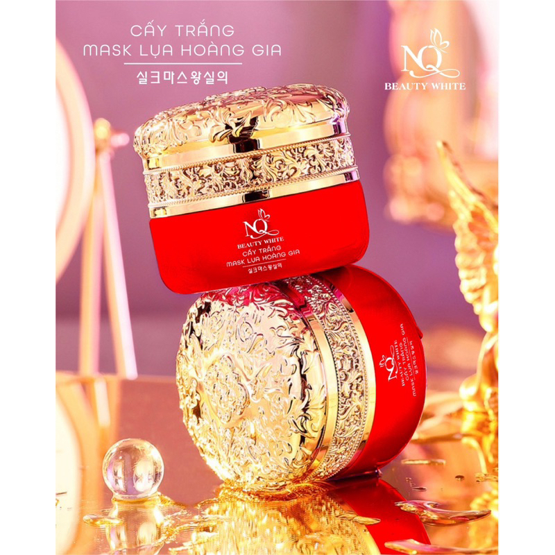 Cấy Trắng Lụa Hoàng Gia. Mask Lụa Hoàng Gia (mẫu mới) - Thỏ store