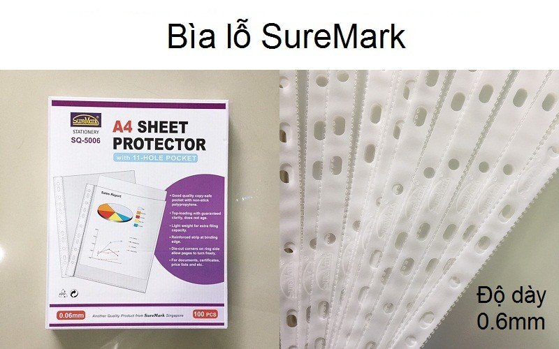 [HCM]Bìa lá lỗ Suremark SQ5006