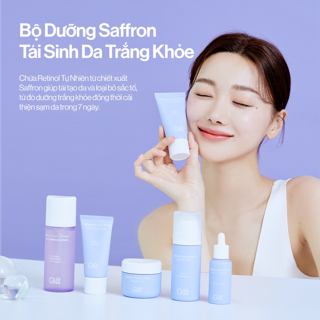 Kem Dưỡng Da Ban Ngày Giúp Nâng Tông Và Chống Nắng GILAA SAFFRON TONE UP DAY CREAM 40ml