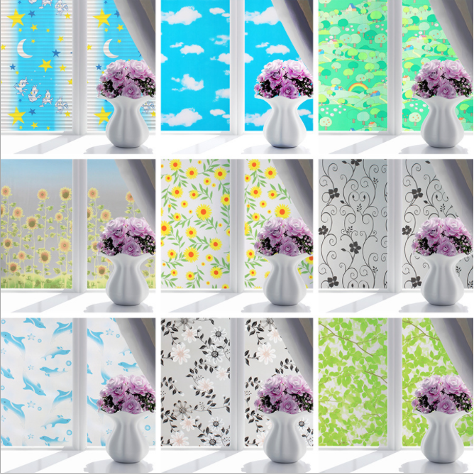 1M Decal giấy dán kính mờ khổ rộng 60Cm (có sẵn keo dán) BST002
